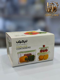 ظرف نگه دارنده و فریزری برند لیمون مدل مربع سه تیکه