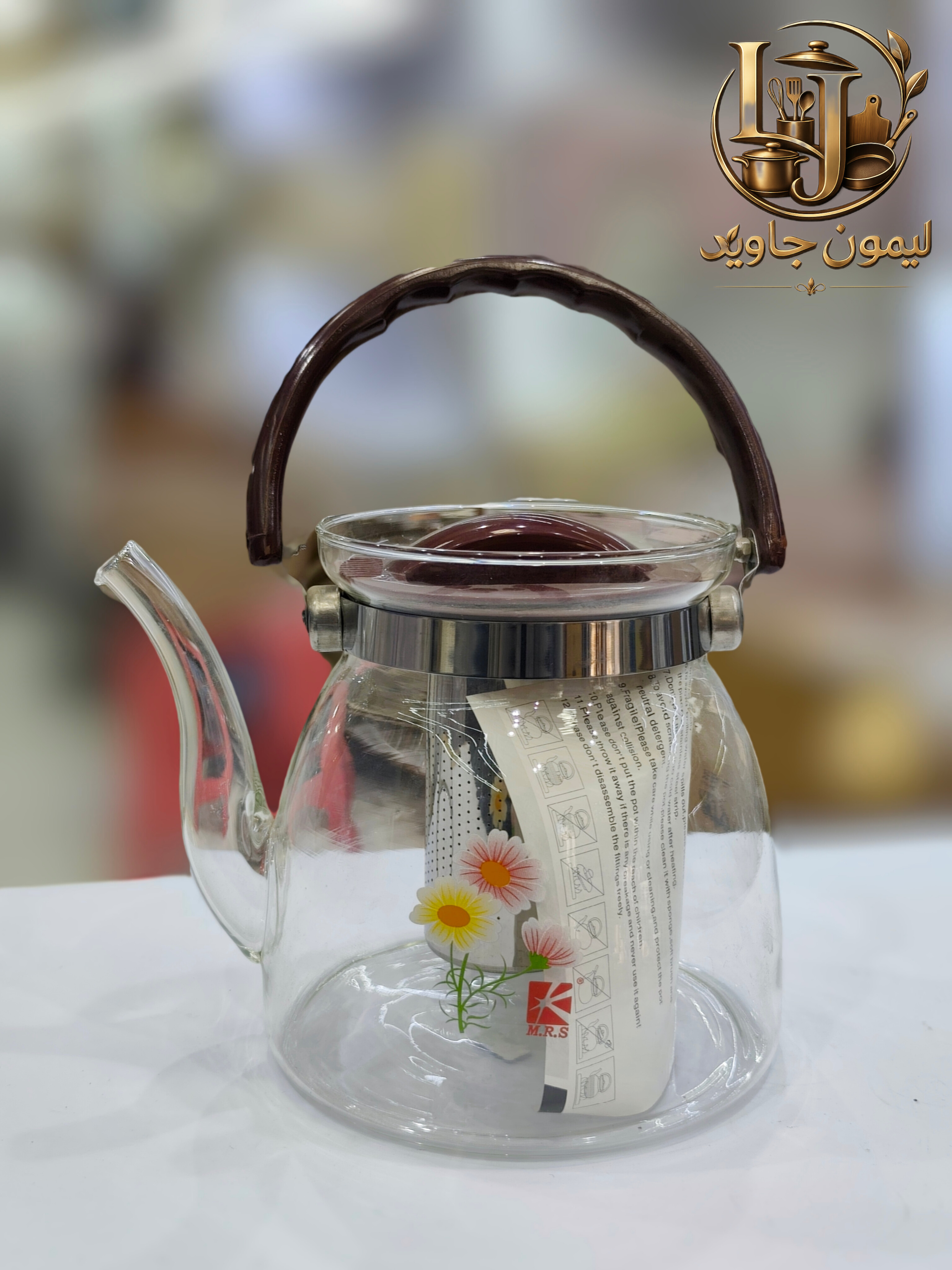 قوری شیشه ای 2200 میل از برند پیرکس مقاوم در برابر حرارت
